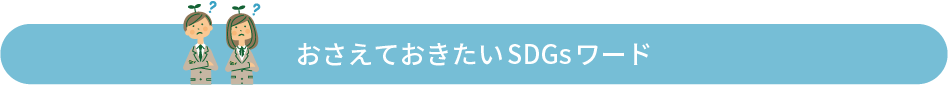 おさえておきたいSDGsワード